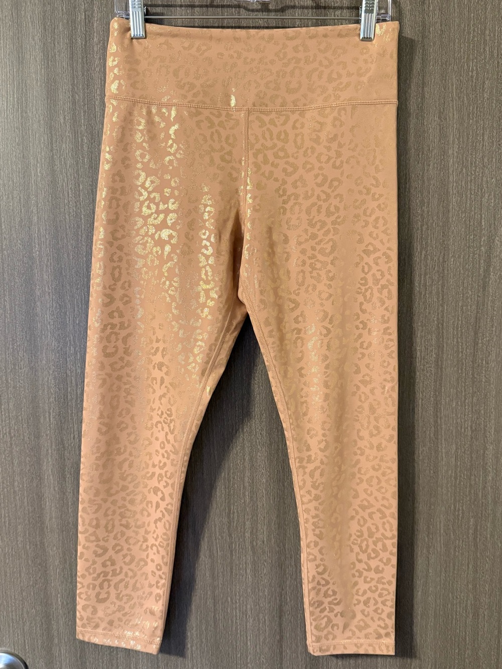 Zyia Shimmery Leopard-Print High-Rise Leggings